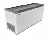 Ларь морозильный Frostor Gellar FG 700 C серый с прямым стеклом