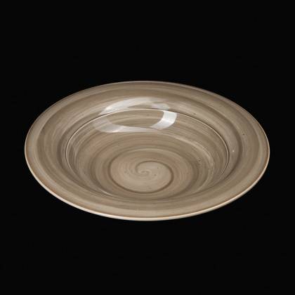Тарелка для пасты 600мл 272мм Corone Nature серо-коричневая /16/ Тарелка для пасты 600мл 272мм Corone Nature серо-коричневая /16/