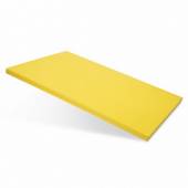 Доска разделочная 500х350х18мм жёлтая пластик Luxstah мки301/2
