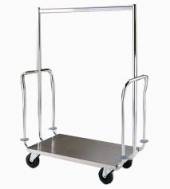 Тележка для багажа 104х64х180см ОЛДАК нерж., 2 поручня, перекладина от основания ТМ 4.3 Тележка для багажа 104х64х180см ОЛДАК нерж., 2 поручня, перекладина от основания ТМ 4.3