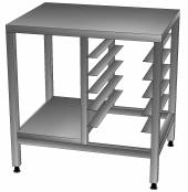 Подставка 860*650*700 под RATIONAL iCombi Pro/Classic 10-1/1 с полкой и 5-ю направляющими Подставка 860*650*700 под RATIONAL iCombi Pro/Classic 10-1/1 с полкой и 5-ю направляющими