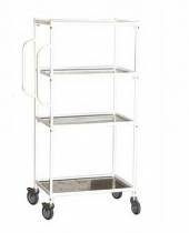 Тележка-стеллаж МТ5 ОЛДАК медицинская, 4 полки нерж. Тележка-стеллаж МТ5 ОЛДАК медицинская, 4 полки нерж.