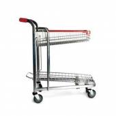 Тележка покупательская EKSI HDT30 300 кг, ZN, RD красная Тележка покупательская EKSI HDT30 300 кг, ZN, RD красная