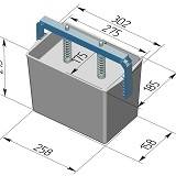 Пресс-форма для ветчин и мяса Прямоугольная Пф-275/140 П (275х175х140мм)