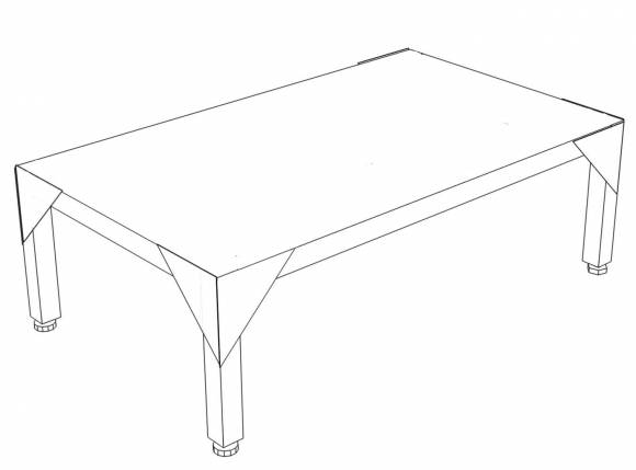 ПС Подтоварник со сплошной поверхностью 900*600*300