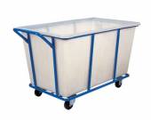 Тележка для прачечной ТП27.2 ОЛДАК конусный пластиковый бак 400л, г/п 150кг Тележка для прачечной ТП27.2 ОЛДАК конусный пластиковый бак 400л, г/п 150кг