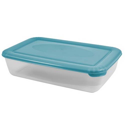Контейнер для продуктов прямоуг. 0,45 л. 16,5*10,8*4 см. п/п с голубой крышкой /1/27/ Контейнер для продуктов прямоуг. 0,45 л. 16,5*10,8*4 см. п/п с голубой крышкой /1/27/