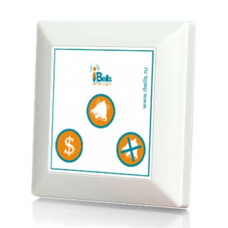 Smart-53 тонкая беспроводная многофункциональная кнопка вызова, цвет белый Smart-53 тонкая беспроводная многофункциональная кнопка вызова, цвет белый