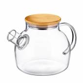 Чайник заварочный 1000мл из стекла c крышкой из бамбука TC-212-B Чайник заварочный 1000мл из стекла c крышкой из бамбука TC-212-B