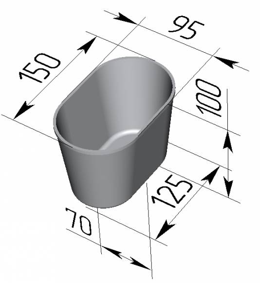 Форма для хлеба Спика 4 Л 11 овал 4 секции (150 х 95 х 100 мм) с ручками 4 секции Форма для хлеба Спика 4 Л 11 овал 4 секции (150 х 95 х 100 мм) с ручками 4 секции