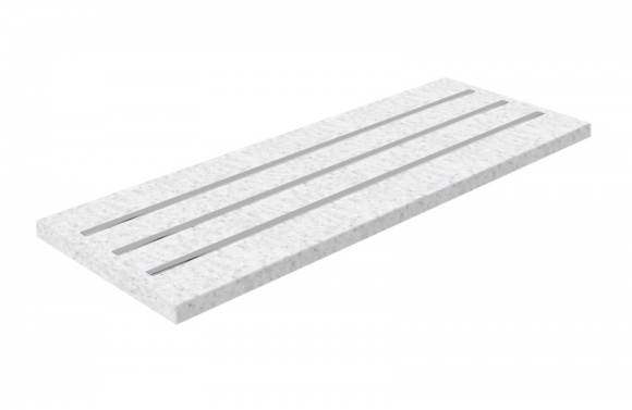 Столешница для подносов для линии раздачи LUXSTAHL 1200