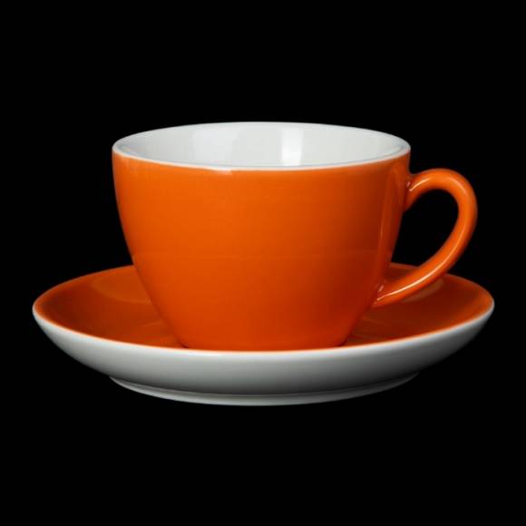 Чайная пара 320мл Corone Gusto оранжевая фк1718