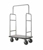 Тележка для багажа 104х64х180см ОЛДАК нерж., ковролин, 2 поручня, перекладина от поручней ТМ 4.2 Тележка для багажа 104х64х180см ОЛДАК нерж., ковролин, 2 поручня, перекладина от поручней ТМ 4.2