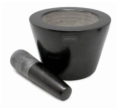 Ступка d=125 мм. h=90 мм. с пестиком 130 мм., мрамор VB FIH 070