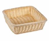 Корзинка пластиковая квадратная 290х290х90мм бежевая [Beige 3012]