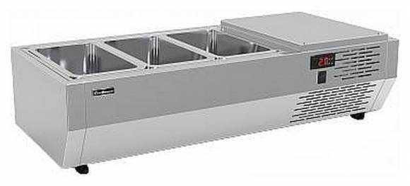 Витрина холодильная настольная для ингредиентов Carboma A40 SM 0,9 (3 GN1/3)