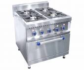 Плита газовая 4-х конф. Абат ПГК-49 ЖШ с духовкой