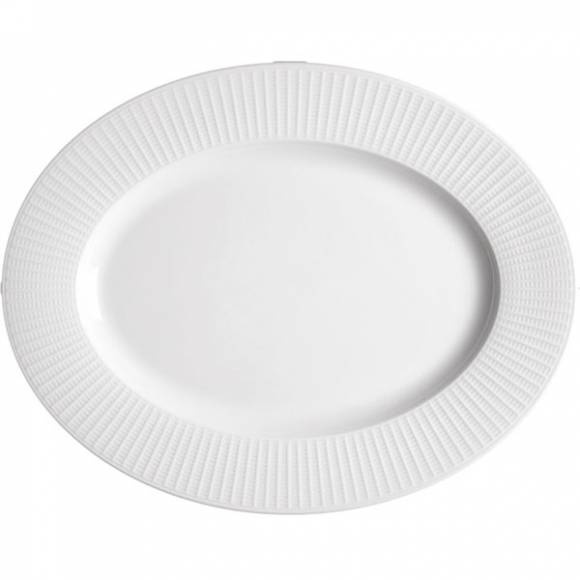 Блюдо овальное Н=22 L=330 В=260мм «Виллоу»  Steelite фарфор 9117 C1190 /1/12/