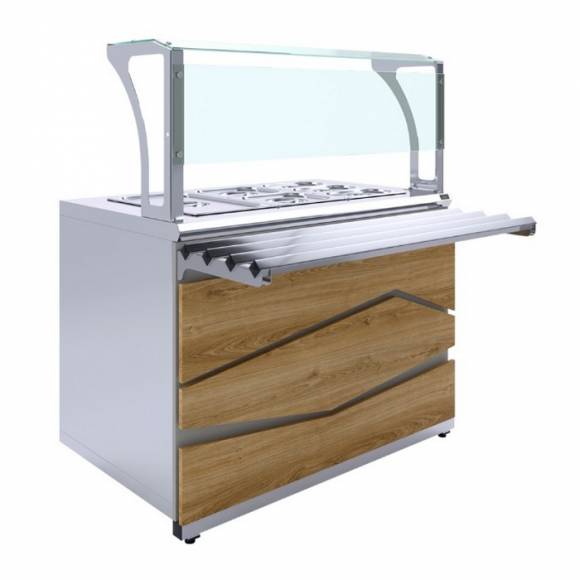 Мармит вторых блюд паровой Luxstahl МВП (С)-1500 Premium (камень)