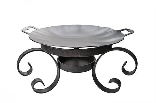 Набор для подачи Саджа сковорода 30 см. углерод. сталь + подставка h=16 см. Тунис 66373