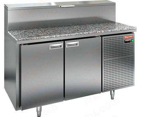 Стол холодильный для пиццы Hicold PZ2-11GN (1/6) камень