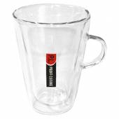 Кружка 250мл с ручкой термостойкое стекло, двойные стенки P.L.-Proff Cuisine YSSCB-6209 Кружка 250мл с ручкой термостойкое стекло, двойные стенки P.L.-Proff Cuisine YSSCB-6209