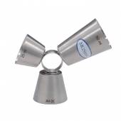 Джиггер 20/30/50 мл. d=38/42/40/ мм. h=115 мм. нерж. MGsteel Джиггер 20/30/50 мл. d=38/42/40/ мм. h=115 мм. нерж. MGsteel