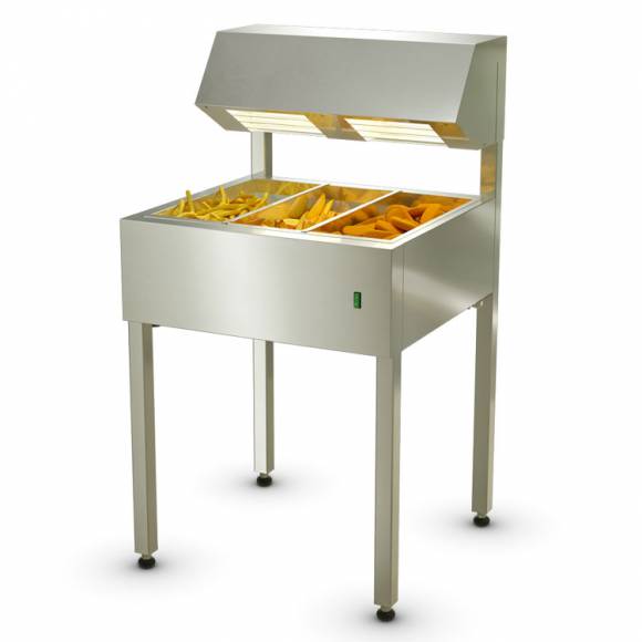 Мармит для картофеля фри 2-ламповый напольный Atesy МФ-655/3 Мармит для картофеля фри 2-ламповый напольный Atesy МФ-655/3