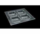 Тарелка 300х300мм 4-секц. Glassware прозрачная 3030-4015-24-003 48822