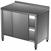 СКП2П Стол-купе производственный с бортом, 2-мя полками 1800*900*850 зашивка по бокам