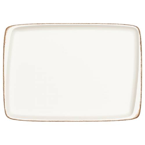 Тарелка прямоугольная 23х16см фарфор Moove Retro Bonna E100MOV26DT b