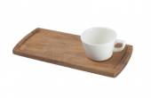 Доска прямоугольная для подачи кофе 34х15см Acacia Bonna /12/ AKS 02 RCB