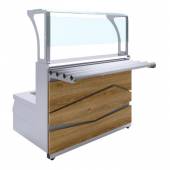 Мармит первых блюд 2-конфорочный индукционный Zigzag Luxstahl МПИ (С)-1200 Premium (камень)+столешн.