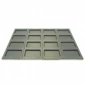 Лист для выпечки чиабатты и булочек панини 100 мм 600*400 с антипригарным покрытием