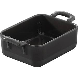 Емкость для запекания и подачи с ручками 450мл фарфор REVOL Eclipse черный 647601 03050561