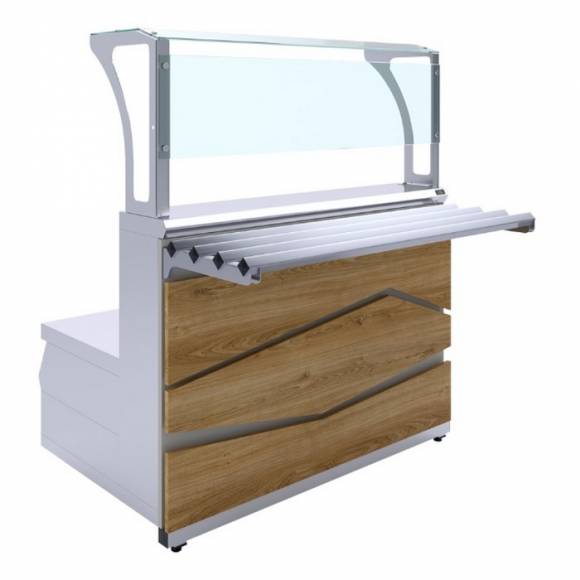 Мармит первых блюд под электрические супницы Zigzag Luxstahl МПН (С)-1200 Premium (камень) +столешн.