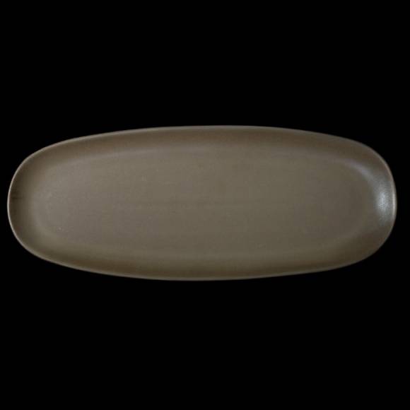 Блюдо овальное 365x145мм Corone Luminare серый фк1908