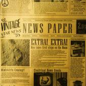 Бумага для подачи "Газета" 305х305мм  VINTAGE желтый Б00077 04146654 /1000/