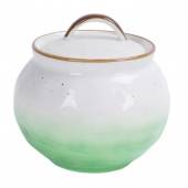 Сахарница, 400 мл, фарфор,зеленый цвет "The Sun" P.L. 170648 /6/