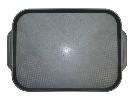 Поднос прямоугольный 45х35,5см графитовый с ручками (148) 1730  /10/