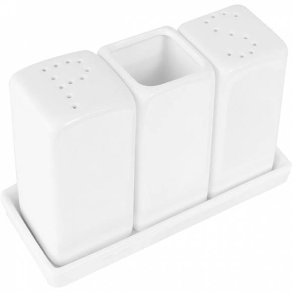 Набор для специй 3 предмета на подставке H=90 L=140 B=55мм «Кунстверк» A2429 /1/48/ Набор для специй 3 предмета на подставке H=90 L=140 B=55мм «Кунстверк» A2429 /1/48/