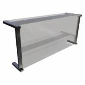 Настольная полка 1-уровневая Gastrolux ПН-063/Г стеклянная, Г-образная