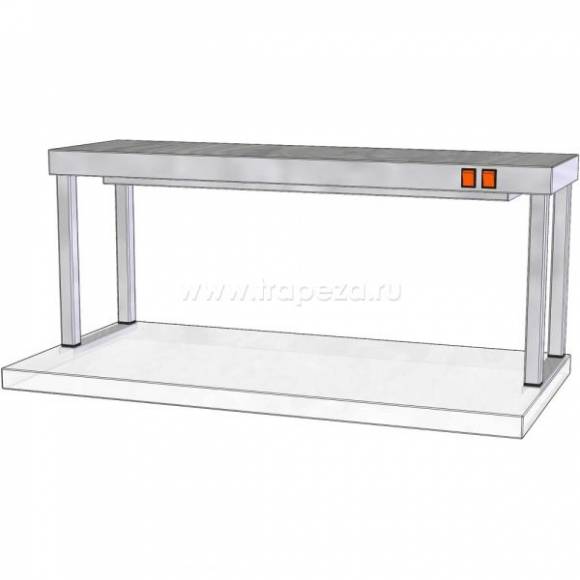 Полка настольная одноярусная с подогревом ТТМ ПНПК1-090/3 97034 Полка настольная одноярусная с подогревом ТТМ ПНПК1-090/3 97034