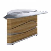 Модуль угловой наружный Zigzag Luxstahl УН-90 Premium (камень),столешница и направляющие в компл.