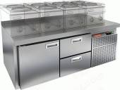 Стол холодильный HICOLD SN 12/TN LT SH  1 дверь 2 ящика  Стол холодильный HICOLD SN 12/TN LT SH  1 дверь 2 ящика