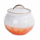 Сахарница, 400 мл, фарфор,оранжевый цвет "The Sun" P.L. 170646 /6/