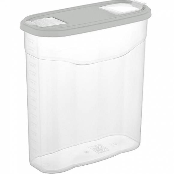 Банка для сыпучих прод. 4000 мл. 245*105*260 мм. с пластик. крышкой 73026