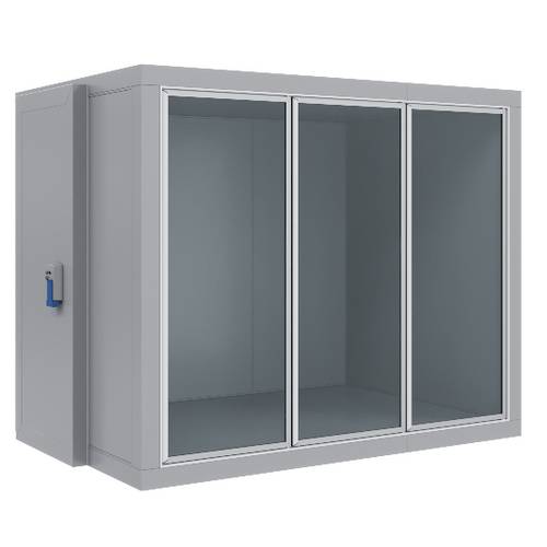 Камера холодильная со стеклянным фронтом Polair КХН-5,77 СФ 2515х1360х2200 три двери Х7