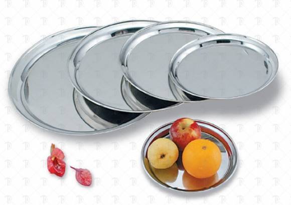 Поднос сервировочный круглый 40см Eksi STR16 нерж.