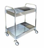 Тележка для сбора посуды ОЛДАК нерж. 2 полки 500х800х70мм ТО 27 Тележка для сбора посуды ОЛДАК нерж. 2 полки 500х800х70мм ТО 27
